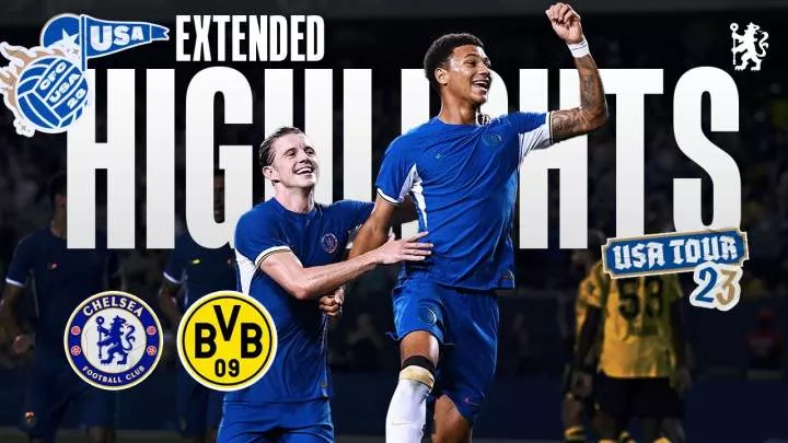 Chelsea FC 1 - 1 Borussia Dortmund (Aug-3-2023) Club Friendly Highlights
