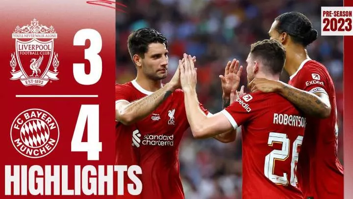Liverpool FC 3 - 4 Bayern Munich (Aug-2-2023) Club Friendly Highlights