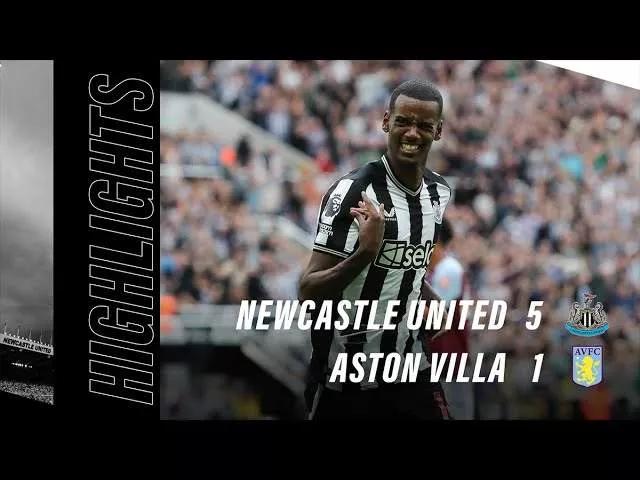 Newcastle United 5 - 1 Aston Villa (Aug-12-2023) Premier League Highlights